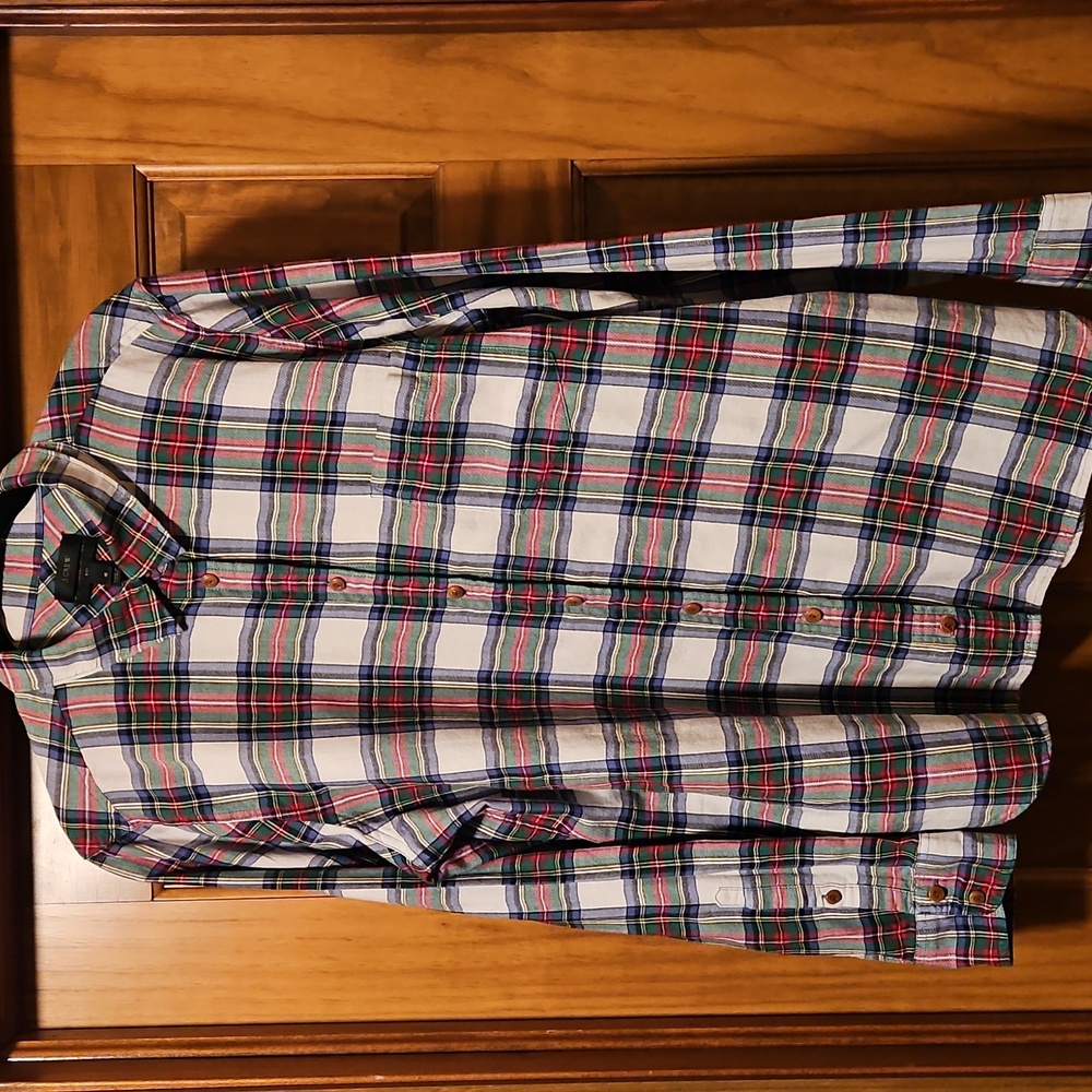 J Crew Boy Fit Flannel Button Down size 16